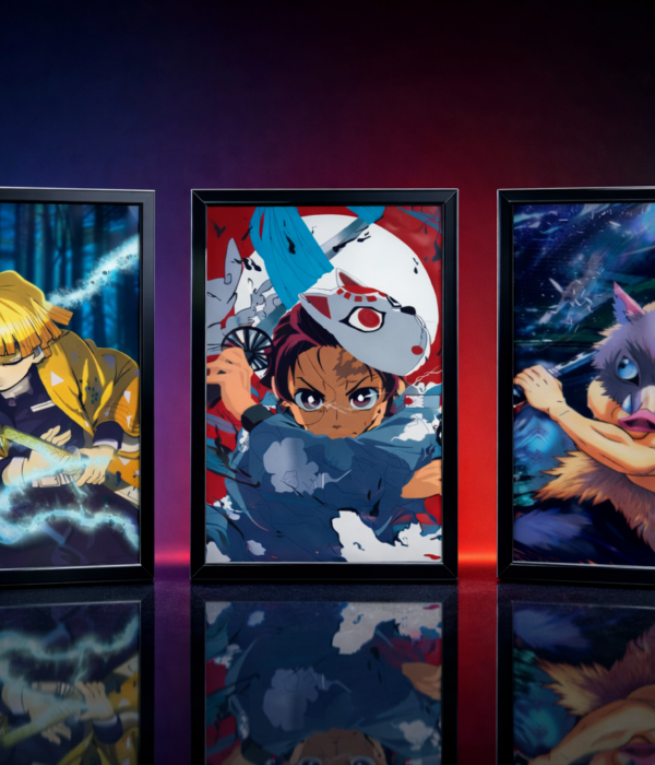 Zenitsu, Tanjiro, Inosuke 3D Poster